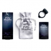 Темно-серое эрекционное кольцо Vibrating Love Ring с вибрацией - Fifty Shades of Grey - в Долгопрудном купить с доставкой
