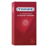 Презервативы Torex  Сладкая любовь  с ароматом клубники - 12 шт. - Torex - купить с доставкой в Долгопрудном