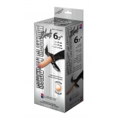 Пояс-трусики с насадкой Glamour - 17 см. - LOVETOY (А-Полимер) - купить с доставкой в Долгопрудном