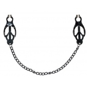 Зажимы на соски Darkside с цепочкой - Lola Games - купить с доставкой в Долгопрудном