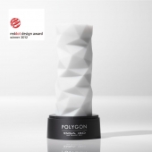 Белый 3D мастурбатор POLYGON - Tenga - в Долгопрудном купить с доставкой