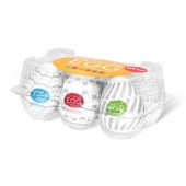 Набор из 6 мастурбаторов Tenga EGG Easy Beat с различным рельефом - Tenga - в Долгопрудном купить с доставкой