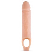 Телесный реалистичный фаллоудлинитель 10 Inch Silicone Cock Sheath Penis Extender - 25,4 см. - Blush Novelties - в Долгопрудном купить с доставкой