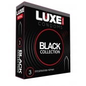 Черные презервативы LUXE Royal Black Collection - 3 шт. - Luxe - купить с доставкой в Долгопрудном