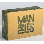 Складная коробка Man rules - 16 х 23 см. - Сима-Ленд - купить с доставкой в Долгопрудном