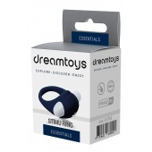 Гладкое синее эрекционное виброкольцо STIMU RING - Dream Toys - в Долгопрудном купить с доставкой