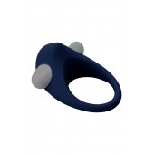 Гладкое синее эрекционное виброкольцо STIMU RING - Dream Toys - в Долгопрудном купить с доставкой