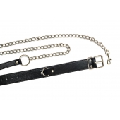 Черный ошейник с поводком Wild - Lola Games - купить с доставкой в Долгопрудном