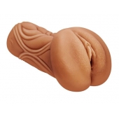 Кофейный мастурбатор-вагина Dumpling - Lola Games - в Долгопрудном купить с доставкой