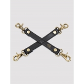 Черный фиксатор для манжет Bound to You Faux Leather Hogtie - Fifty Shades of Grey - купить с доставкой в Долгопрудном