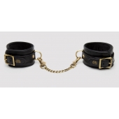 Черные оковы на ноги Bound to You Faux Leather Ankle Cuffs - Fifty Shades of Grey - купить с доставкой в Долгопрудном