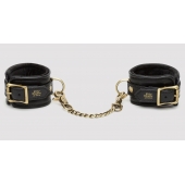 Черные наручники Bound to You Faux Leather Wrist Cuffs - Fifty Shades of Grey - купить с доставкой в Долгопрудном