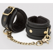 Черные наручники Bound to You Faux Leather Wrist Cuffs - Fifty Shades of Grey - купить с доставкой в Долгопрудном