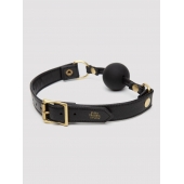 Черный кляп-шар Bound to You Faux Leather Ball Gag - Fifty Shades of Grey - купить с доставкой в Долгопрудном