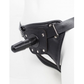 Черный пояс для насадок CLASS STRAP Restyling - LOVETOY (А-Полимер) - купить с доставкой в Долгопрудном