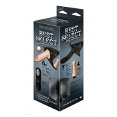 Черный женский пояс BEST SELECT с 3 насадками и вибрацией - LOVETOY (А-Полимер) - купить с доставкой в Долгопрудном