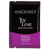 Лубрикант на водной основе для использования с игрушками WICKED Toy Love - 3 мл. - Wicked - купить с доставкой в Долгопрудном