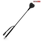 Черный стек с наконечником-сердечком - 54 см. - Notabu - купить с доставкой в Долгопрудном