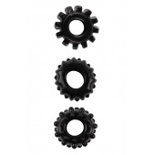 Набор из 3 черных эрекционных колец SET OF 3 COCKRINGS - Dream Toys - в Долгопрудном купить с доставкой