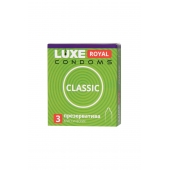 Гладкие презервативы LUXE Royal Classic - 3 шт. - Luxe - купить с доставкой в Долгопрудном
