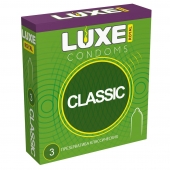 Гладкие презервативы LUXE Royal Classic - 3 шт. - Luxe - купить с доставкой в Долгопрудном