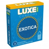 Текстурированные презервативы LUXE Royal Exotica - 3 шт. - Luxe - купить с доставкой в Долгопрудном
