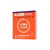 Презервативы с продлевающим эффектом LUXE Royal Long Love - 3 шт. - Luxe - купить с доставкой в Долгопрудном