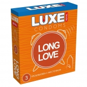 Презервативы с продлевающим эффектом LUXE Royal Long Love - 3 шт. - Luxe - купить с доставкой в Долгопрудном