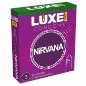 Презервативы с увеличенным количеством смазки LUXE Royal Nirvana - 3 шт. - Luxe - купить с доставкой в Долгопрудном