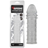 Прозрачная реалистичная насадка на пенис Extra Texture Sleeve - 16,2 см. - Chisa - в Долгопрудном купить с доставкой
