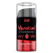 Жидкий интимный гель с эффектом вибрации Vibration! Strawberry - 15 мл. - INTT - купить с доставкой в Долгопрудном