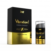 Жидкий интимный гель с эффектом вибрации Vibration! Vodka Energy - 15 мл. - INTT - купить с доставкой в Долгопрудном