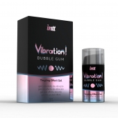 Жидкий интимный гель с эффектом вибрации Vibration! Bubble Gum - 15 мл. - INTT - купить с доставкой в Долгопрудном