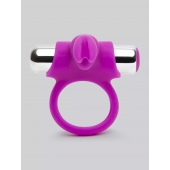 Лиловое виброкольцо с пультом ДУ Remote Control Cock Ring - Happy Rabbit - в Долгопрудном купить с доставкой