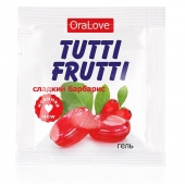 Гель-смазка Tutti-frutti со вкусом барбариса - 4 гр. - Биоритм - купить с доставкой в Долгопрудном