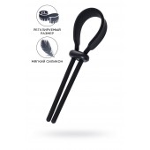Черное эрекционное лассо на пенис Keb - A-toys - в Долгопрудном купить с доставкой