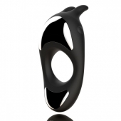 Черное эрекционное кольцо с двумя моторами Zeus Dual Vibe Cock Ring - FeelzToys - в Долгопрудном купить с доставкой