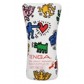 Мастурбатор-туба Keith Haring Soft Tube CUP - Tenga - в Долгопрудном купить с доставкой