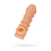 Телесная закрытая насадка с пупырышками Cock Sleeve Size M - 15,6 см. - KOKOS - в Долгопрудном купить с доставкой