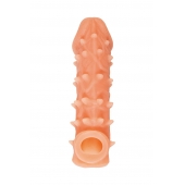 Телесная закрытая насадка с пупырышками Cock Sleeve Size M - 15,6 см. - KOKOS - в Долгопрудном купить с доставкой