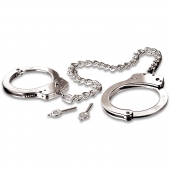 Металлические наручники Metal Leg Cuffs - Pipedream - купить с доставкой в Долгопрудном