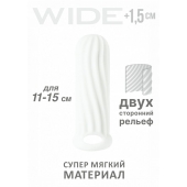 Белый фаллоудлинитель Homme Wide - 13 см. - Lola Games - в Долгопрудном купить с доставкой