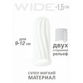 Белый фаллоудлинитель Homme Wide - 11 см. - Lola Games - в Долгопрудном купить с доставкой