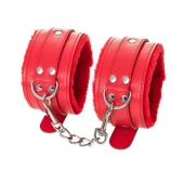 Красные оковы Anonymo из искусственной кожи - ToyFa - купить с доставкой в Долгопрудном