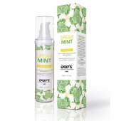 Разогревающее массажное масло Gourmet Spearmint Organic с органическими ингредиентами - 50 мл. - Exsens - купить с доставкой в Долгопрудном