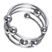 Большое металлическое кольцо под головку пениса - ToyFa - купить с доставкой в Долгопрудном