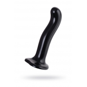 Черный стимулятор для пар P G-Spot Dildo Size L - 19 см. - Strap-on-me - в Долгопрудном купить с доставкой