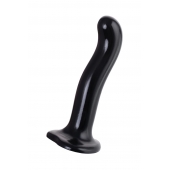 Черный стимулятор для пар P G-Spot Dildo Size L - 19 см. - Strap-on-me - в Долгопрудном купить с доставкой