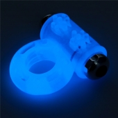 Голубое, светящееся в темноте эрекционное виброкольцо Lumino Play Vibrating Penis Ring - Lovetoy - в Долгопрудном купить с доставкой