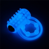 Голубое, светящееся в темноте виброкольцо Lumino Play Vibrating Penis Ring - Lovetoy - в Долгопрудном купить с доставкой